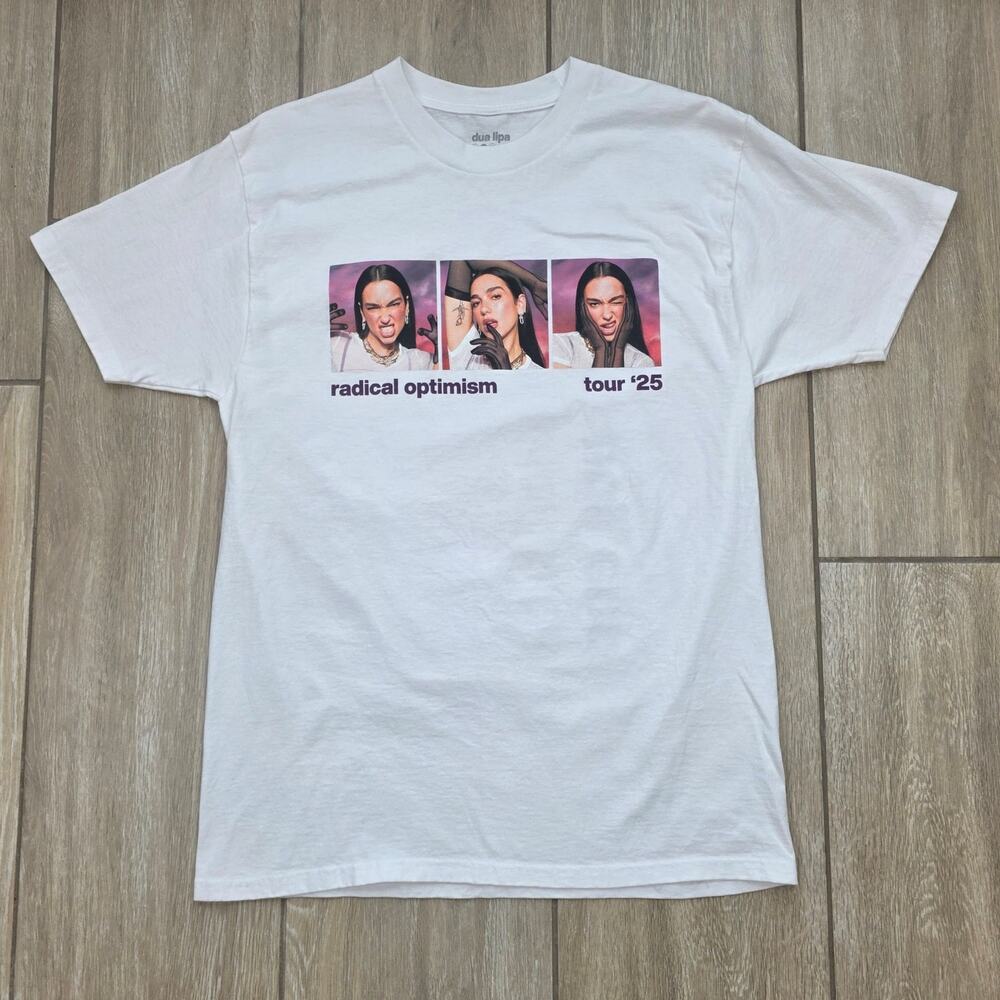 Dua Lipa Radical Optimism Tour 2025 T Shirt Womens M Graphic Tee